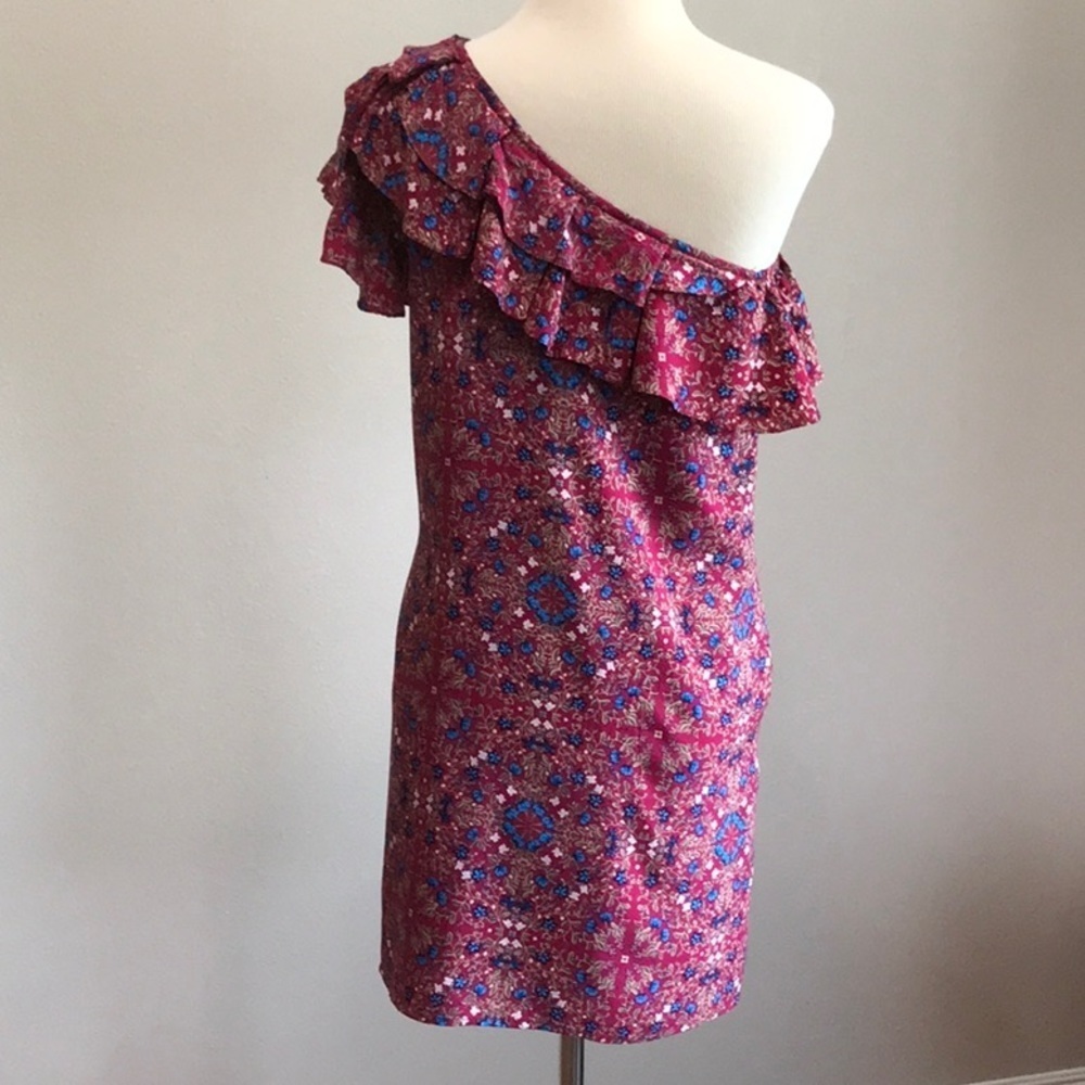 Entro Size M One Shoulder Ruffled Dress - Picture 4 of 10
